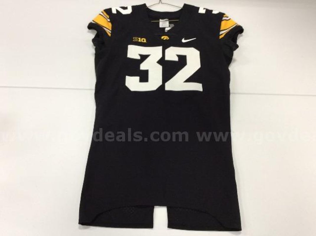 Team Issued Iowa Football Jersey Black #32