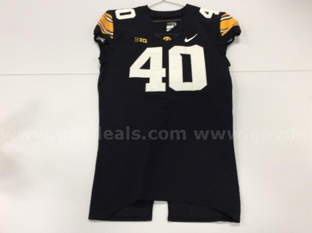Team Issued Iowa Football Jersey Black #40