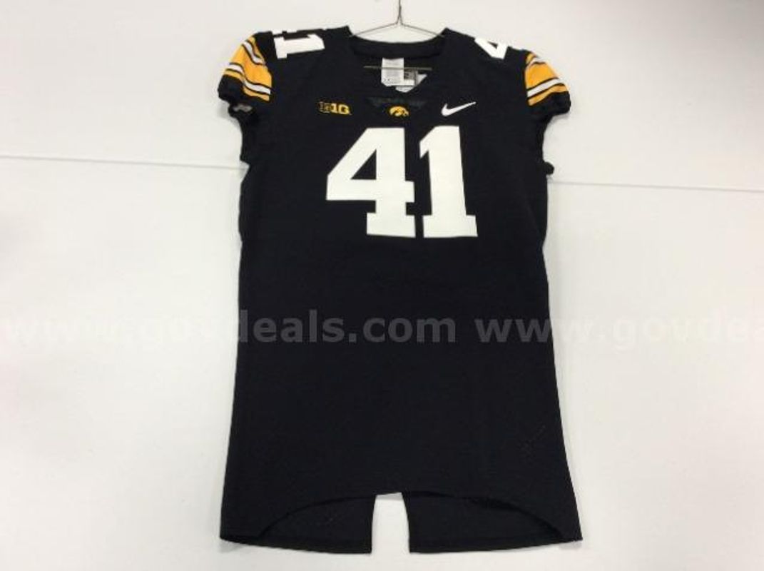 Team Issued Iowa Football Jersey Black #41