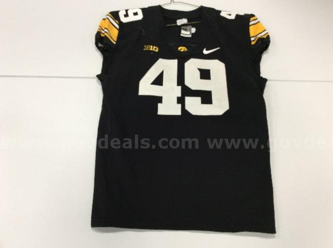 Team Issued Iowa Football Jersey Black #49