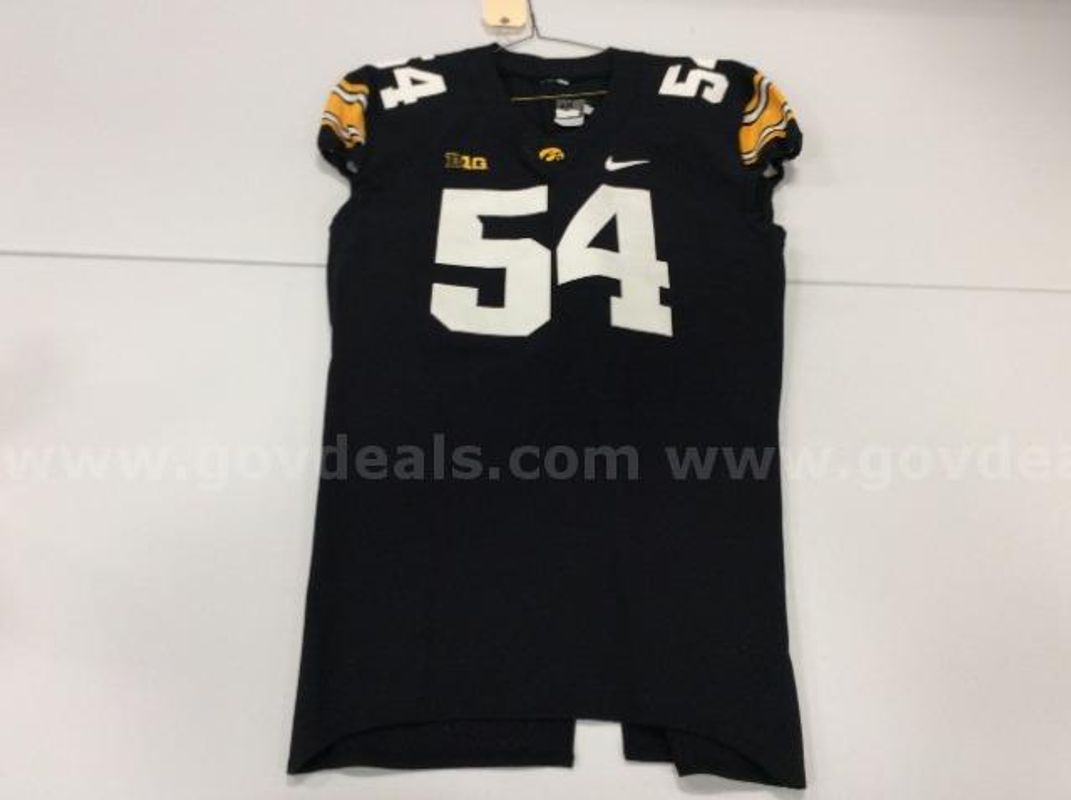 Team Issued Iowa Football Jersey Black #54