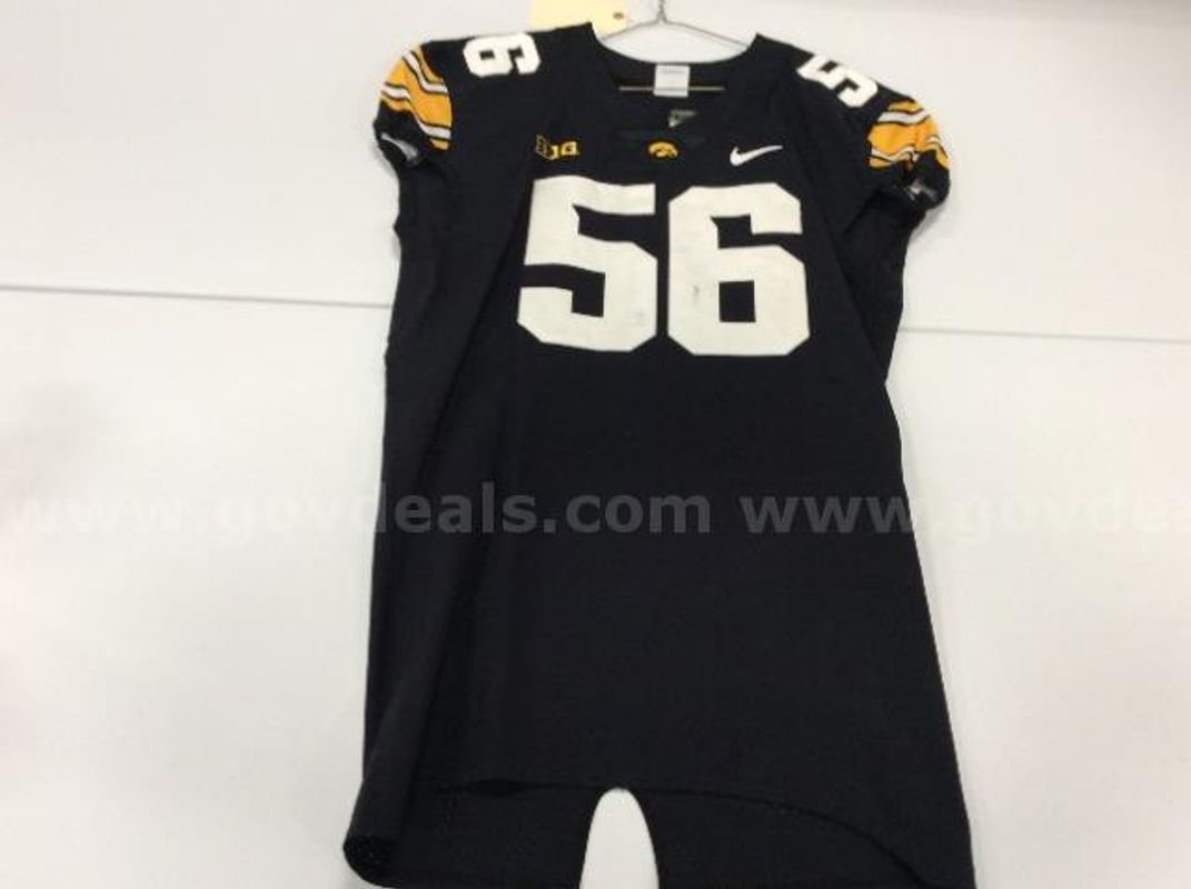 Team Issued Iowa Football Jersey Black #56