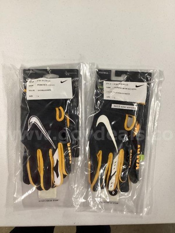 2 Pairs of Nike Vapor Jet Iowa Football Gloves