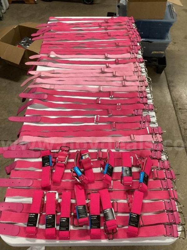 Lot of 50 Pink Softball Belts