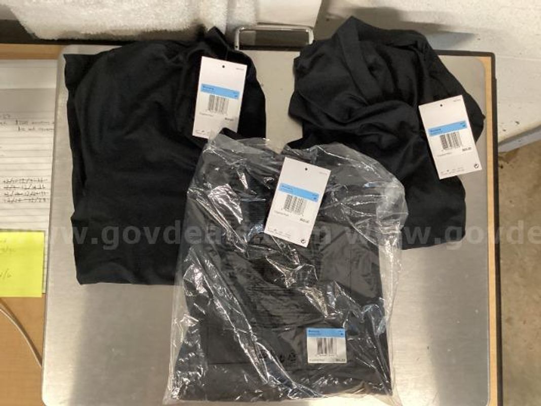 Lot of 3 Women's Black Nike Golf Shirts