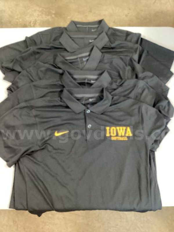 Lot of 4, Black Iowa Softball Nike Dri-Fit Polo