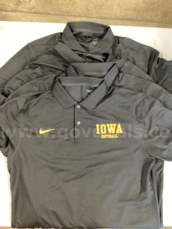 Lot of 4, Black Iowa Softball Nike Dri-Fit Polo