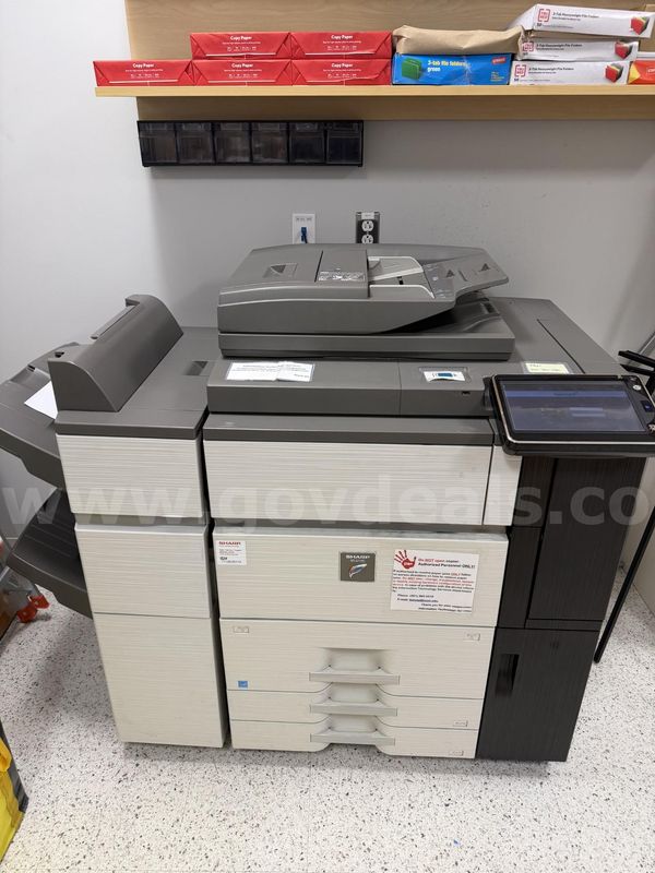 Lot of Four (4) Sharp Stand Alone Printers