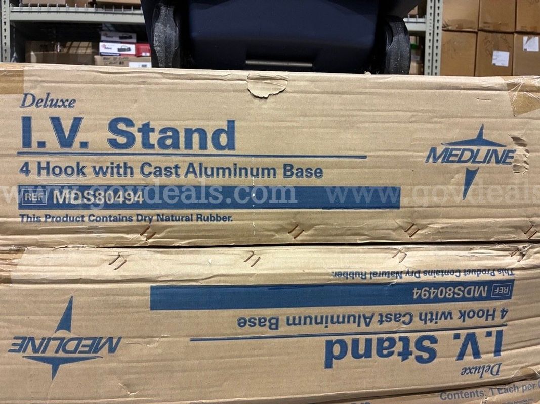 Medline Deluxe I.V. Stand (lot of 2)
