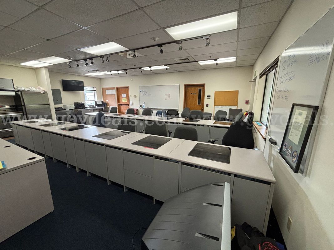 Lot of 2 Computer Lab Desks