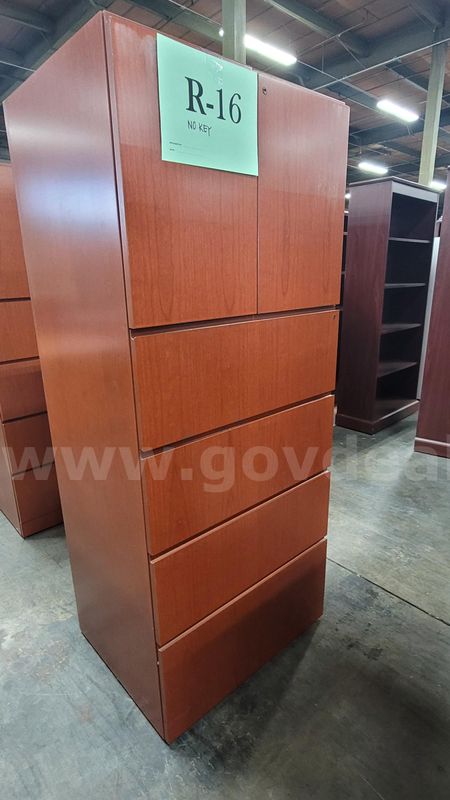 ****  Wood 4 Drawer Lateral File Cabinet 24x30x72 ****