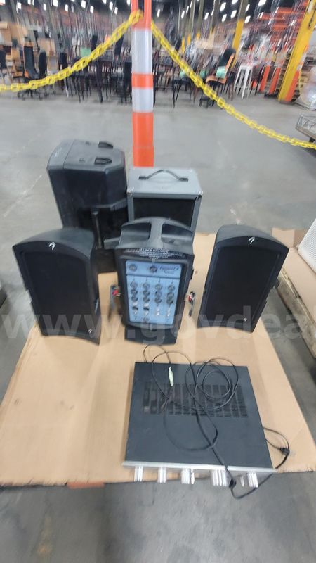 **** ASSORTED SOUND SYSTEM AMLPIFIER SPEAKERS **** (I)