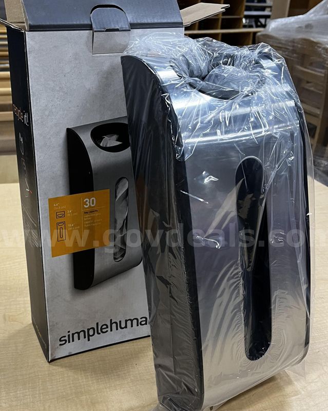 **** SIMPLE HUMAN BRUSHED S.S. WALL MOUNT GROCERY BAG DISPENSER **** (I)