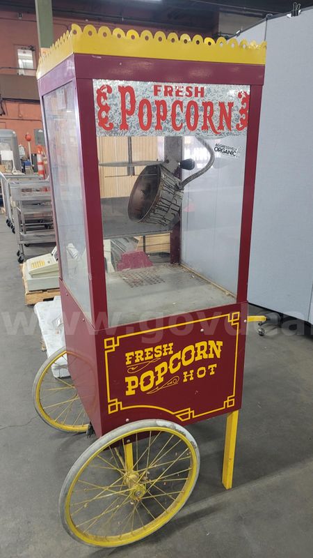 **** VINTAGE STYLE COMMERCIAL POPCORN MACHINE **** (I)
