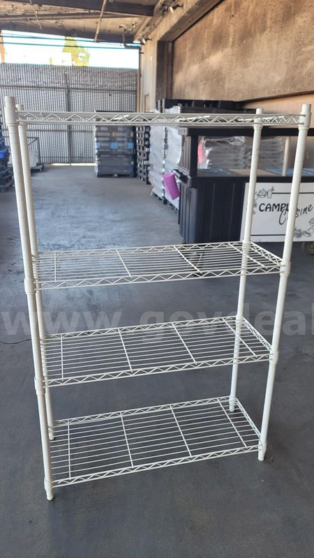 **** 4 TIER STEEL WIRE SHELVING SYSTEM **** (ED)