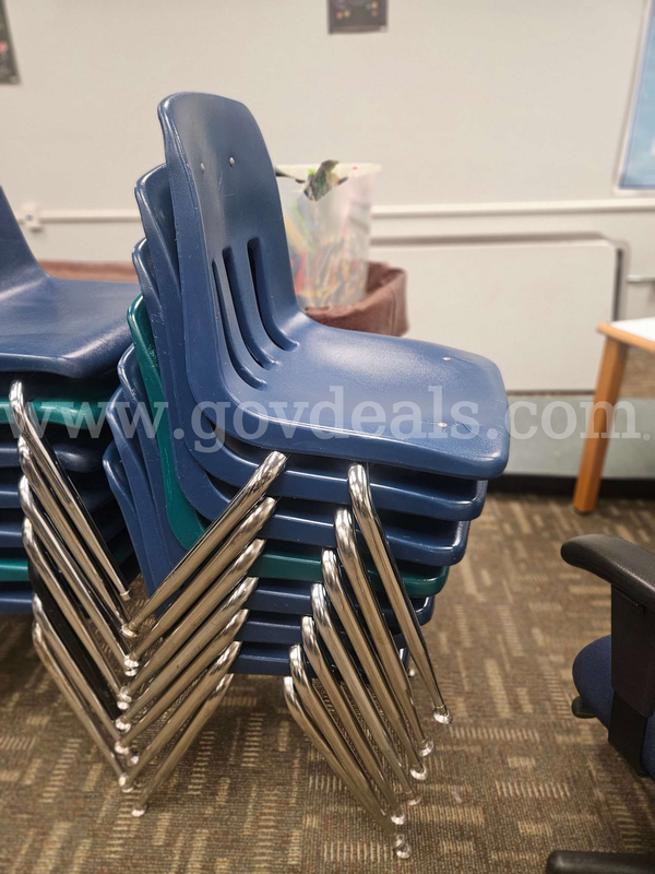 Chairs - Stackable (Multiple Color) Plastic Classroom Chairs Lot 2 of 7