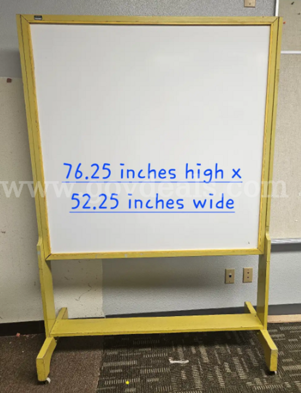 White Board Easel on wood frame