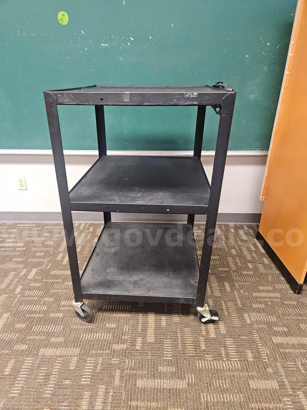 Utility Cart with Electricity - Black