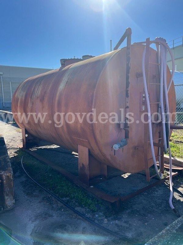 4,000-gallon above ground storage tank