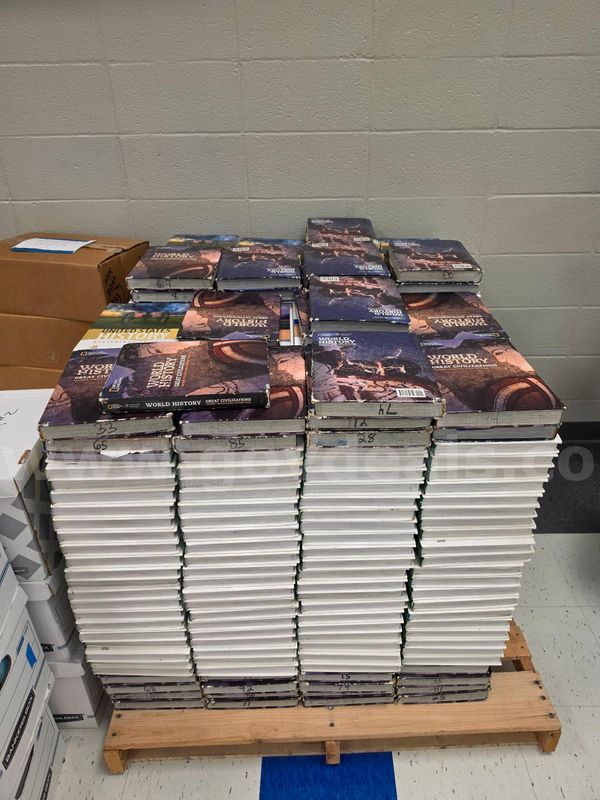 Pallet of Middle School Textbooks