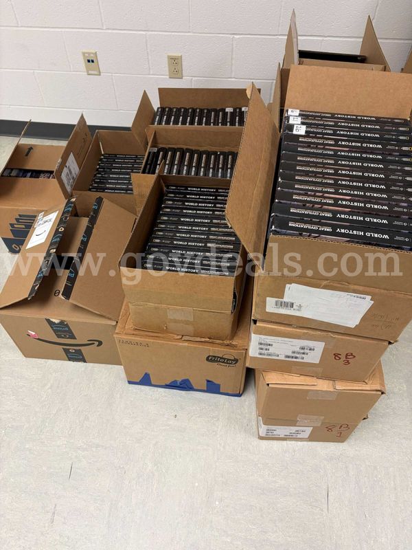 25 Boxes of Middle School Textbooks