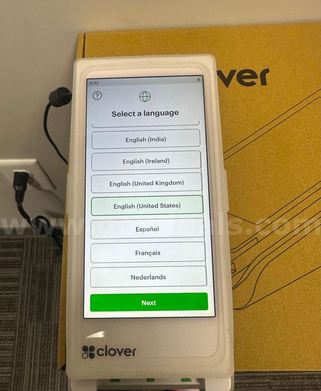 Clover Flex 3 Point of Sale