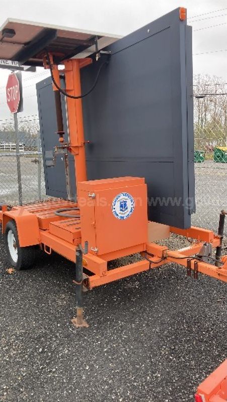 Trailer with Digital Traffic Sign