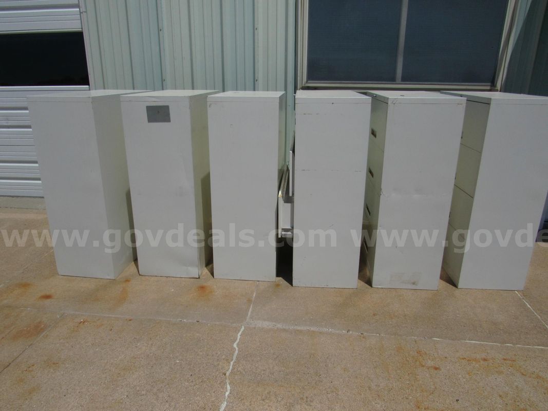 (6) 4-Drawer File Cabinets