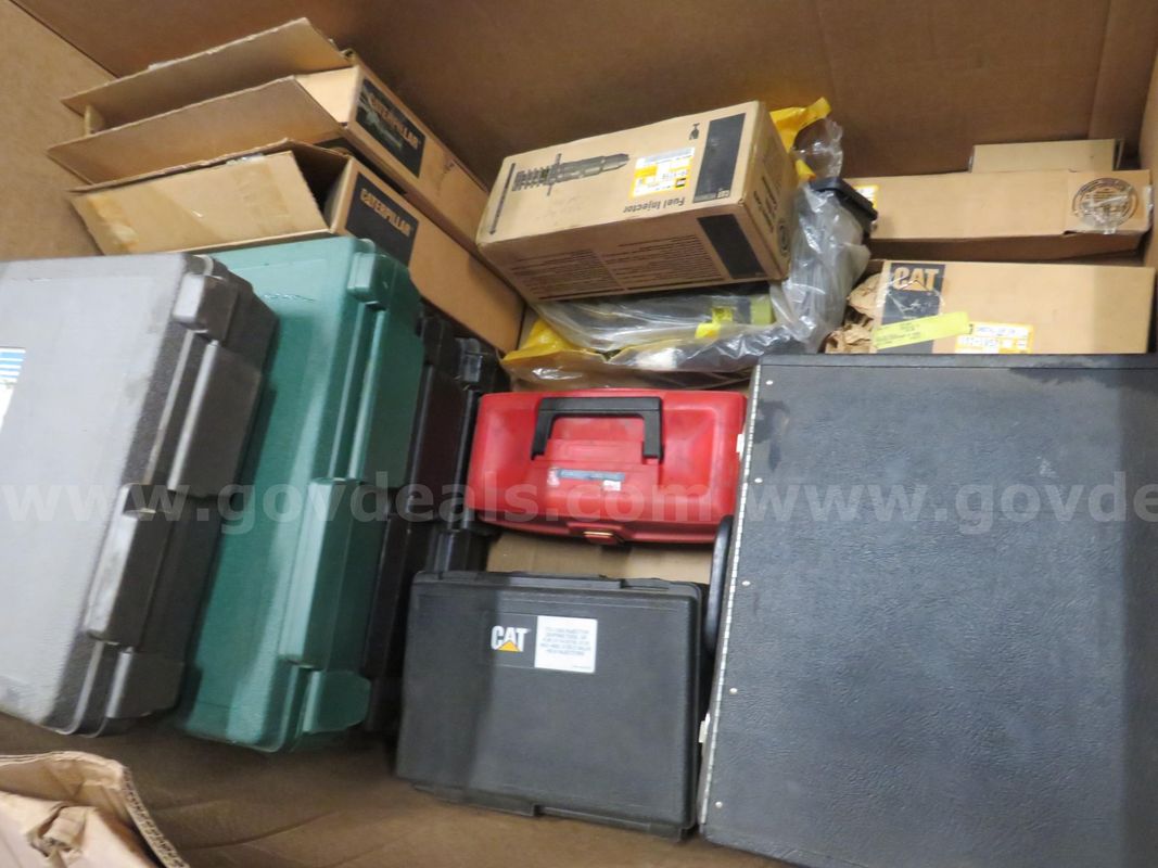 Box of Caterpillar Tools