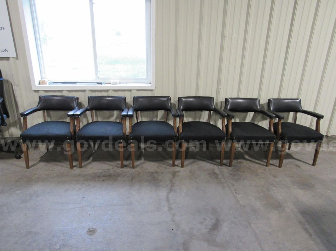 6-Black Office Chairs