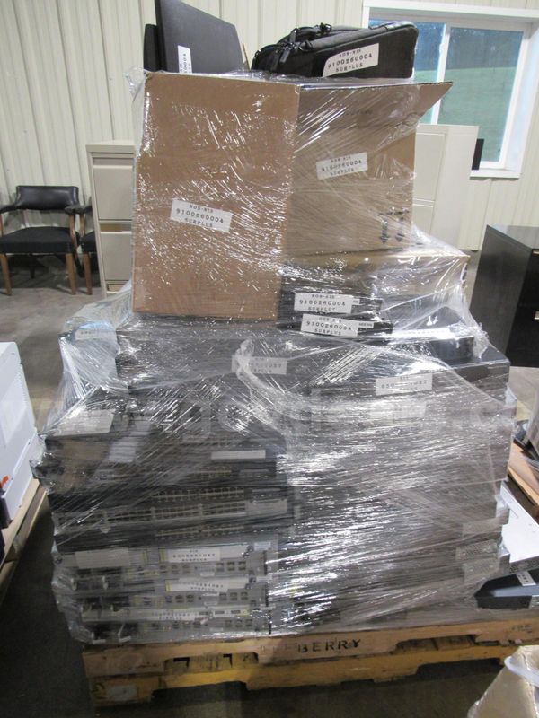 Pallet of Routers, Switches, & Electronics