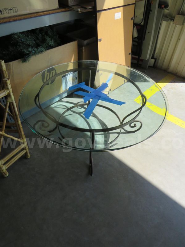 Glass Circle Table