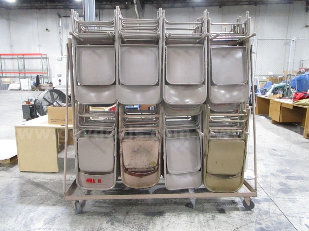 Folding Chairs on Rack (K)