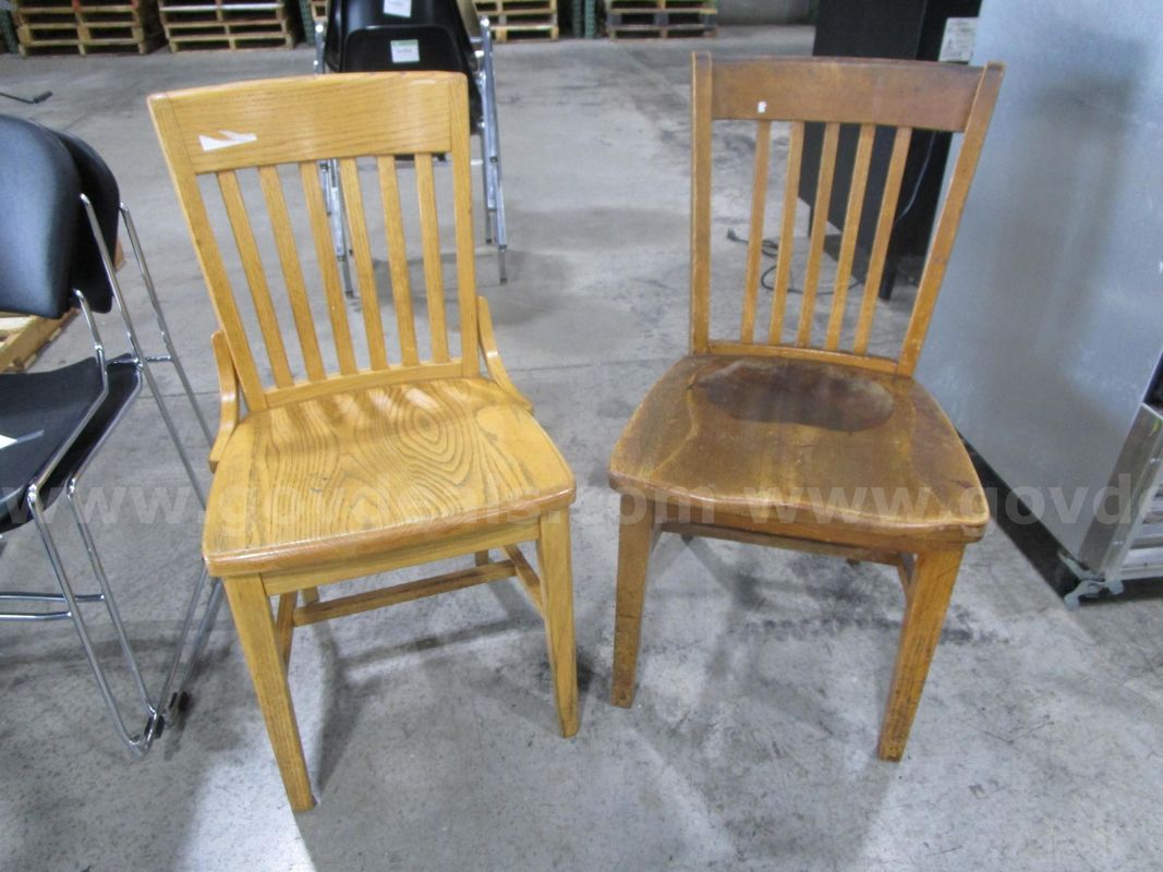 2 Wooden Chairs (C)