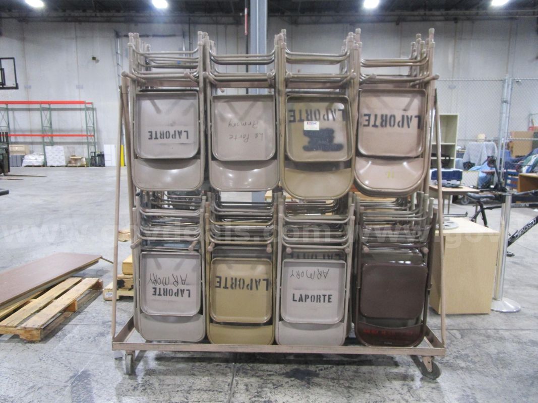 Folding Chairs on Rack (K)
