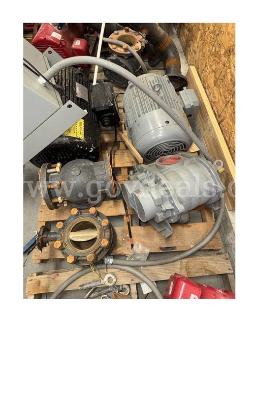 1 LOT OF PUMPS-VALVES-MOTORS-BLOWER