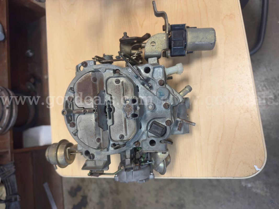 Rochester Quadrajet 4-barrel carburetor with factory turbo intake manifold