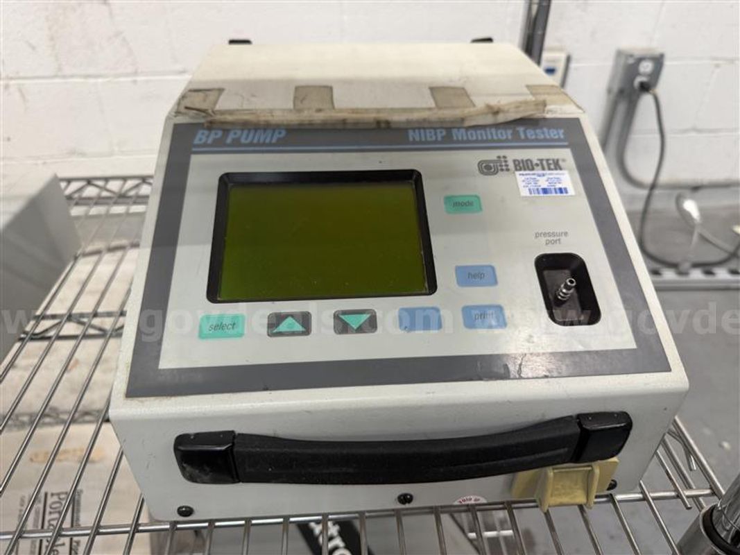 Bio-Tek Bp Pump Nibp Monitor Tester