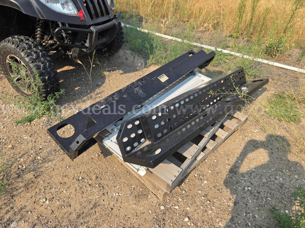 Lot of Heavy-Duty Steel Vehicle Step Bumper Assemblies – Fitment Unknown