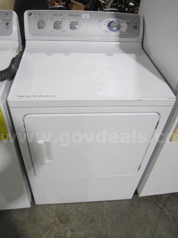 Ge Clothes Dryer Lot 721