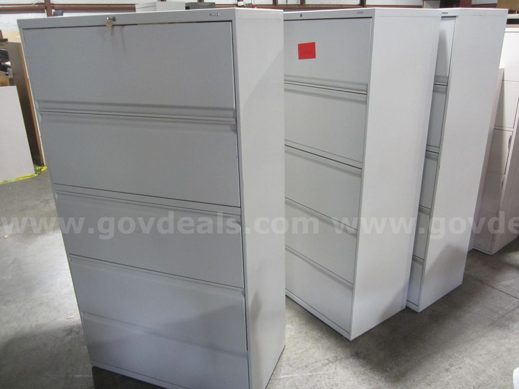 (3) LATERAL FILE CABINETS LOT 741