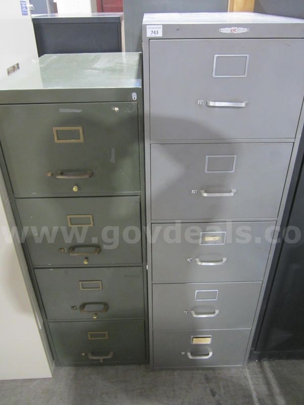 (2) FILE CABINETS LOT 743