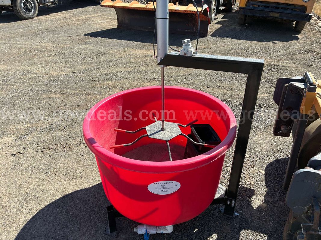 Tire Dunk Tank w/Pneumatic Press & Valving.