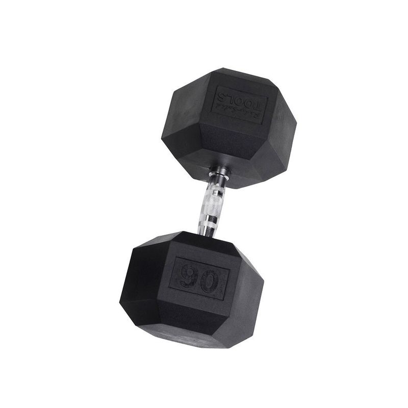 New Full set of Body-Solid SDR Rubber Coated Hex Dumbbells. 90, 80, 70, 60 lbs.