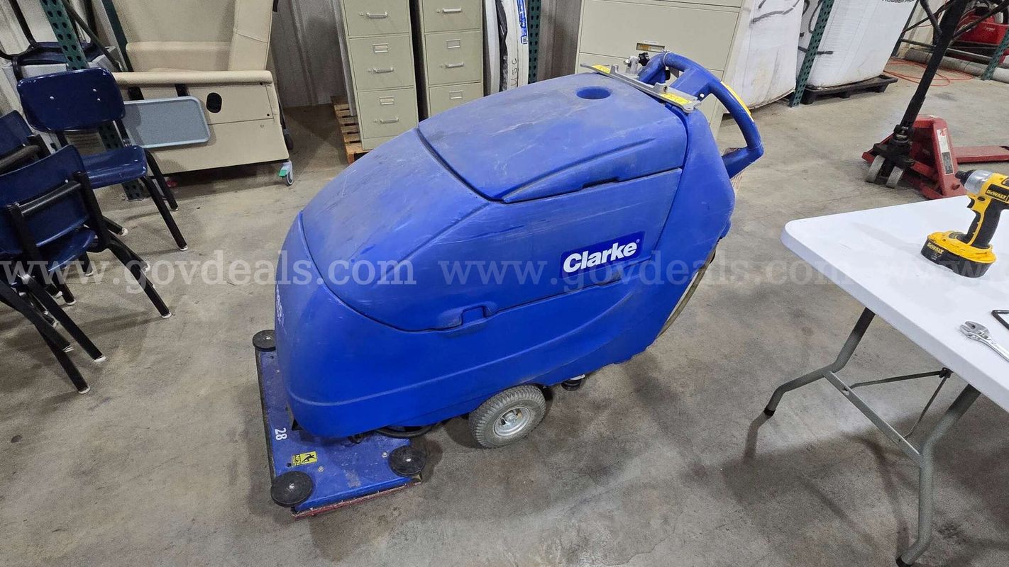 Clarke 28" Commercial Walk-Behind Floor Scrubber – Lot 1 of 5