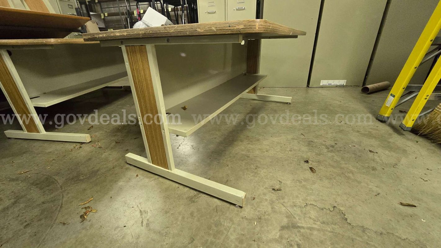 Lot of 10 Small Metal Frame Work Tables / Desks