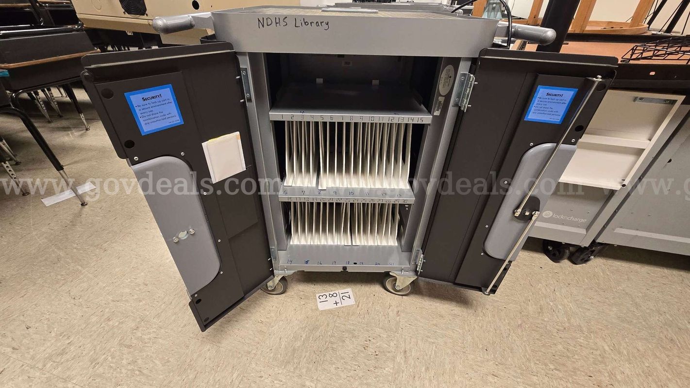 Lot of 4 Mobile 30-Device Charging & Storage Carts