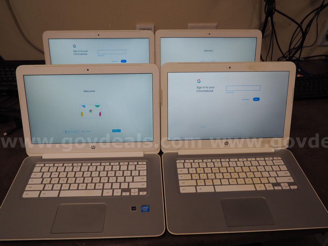Four Fully Working 14" HP Chromebook 14-Q010DX
