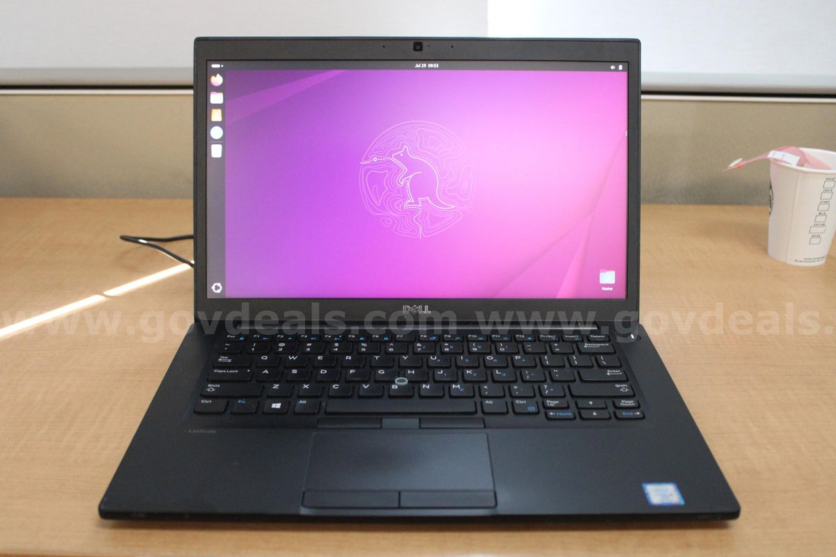 Working Dell Latitude 7480 14" Laptop with i5 2.6GHz processor, 8GB RAM, 256 GB SSD, OEM AC Adapter, Webcam, WiFi, BT