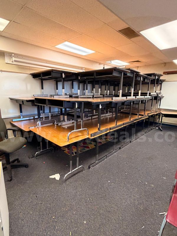 Classroom desks and chairs